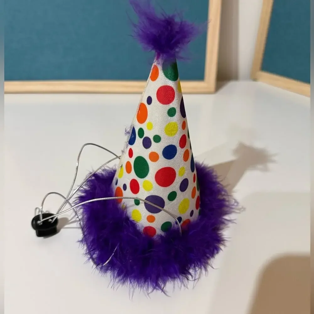 Dog/Cat Party Hat - Fun Birthday Hat w/ SnugFit Adjustable Straps -Comfy Costume